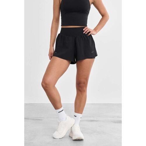 FAMME Compressie Hardloopshorts Black L