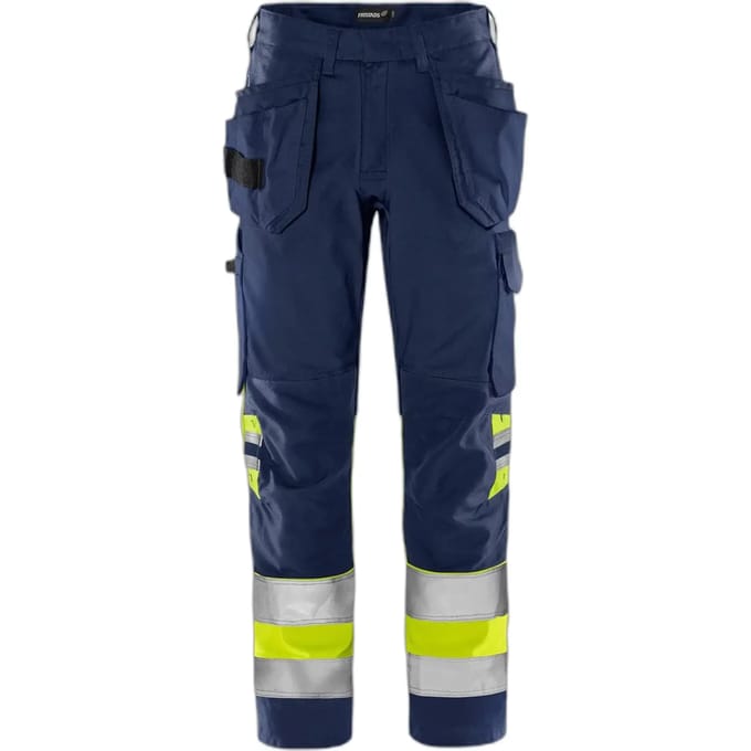 Hoog zichtbare werkbroek klasse 1 Fristads Green 2640 GPLU
