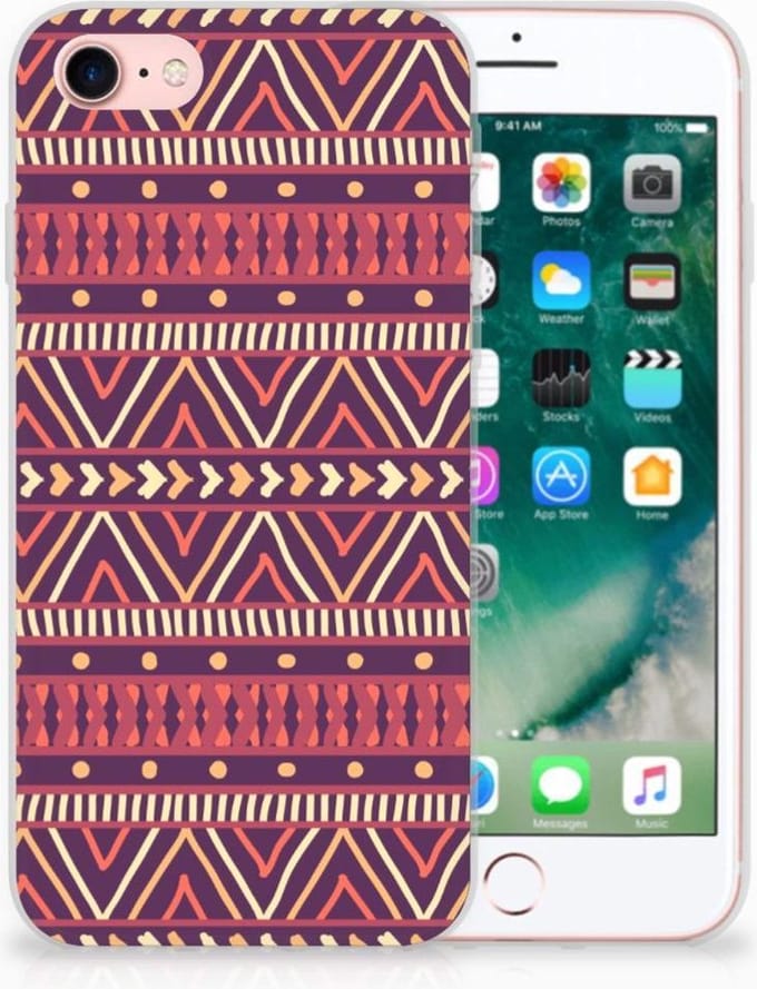 iPhone SE 2022 | SE 2020 | 8 | 7 TPU bumper Aztec Paars