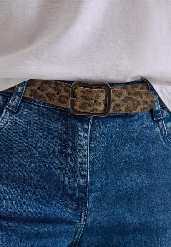 Riem met luipaardprint