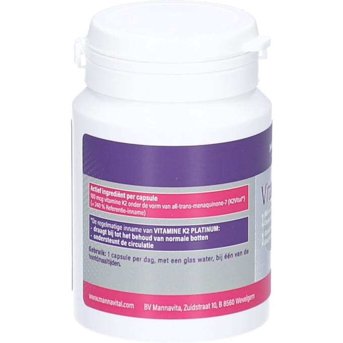 Mannavital Vitamine K2 60 Vegetarische capsules