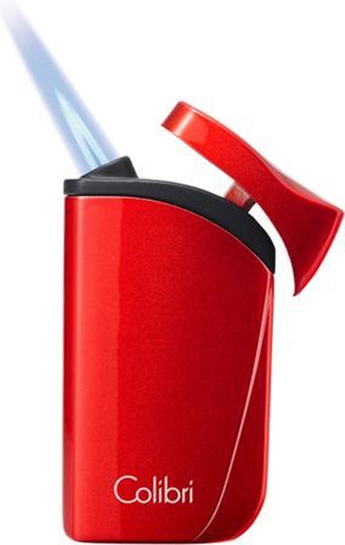 Colibri aansteker Single Flame Falcon Metallic Red
