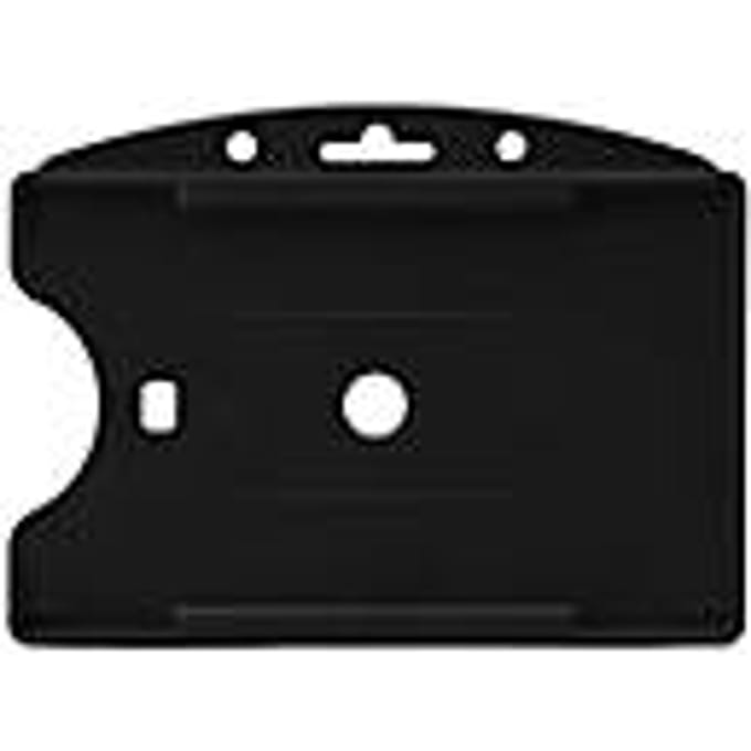 Tarifold badgehouder - open voorzijde - 90 x 65 mm - zwart - 10 stuks