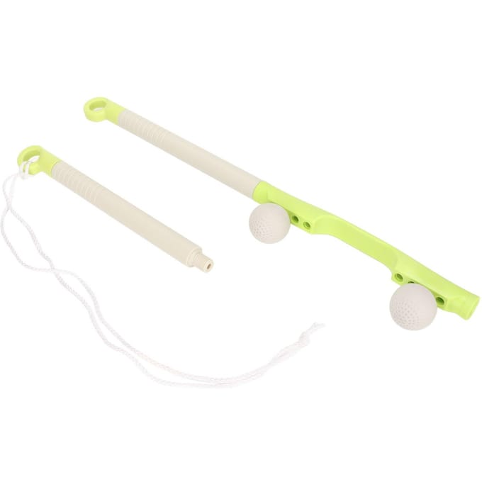 Draagbare Nekmassager Roller Stick Vermindert Ongemak Afneembare Nekmassage Rollerballen Geel white