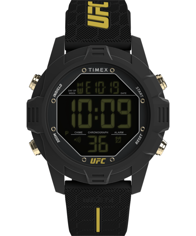 Timex UFC Brawler TW2V97900 Horloge - Siliconen - Zwart - Ø 42.5 mm