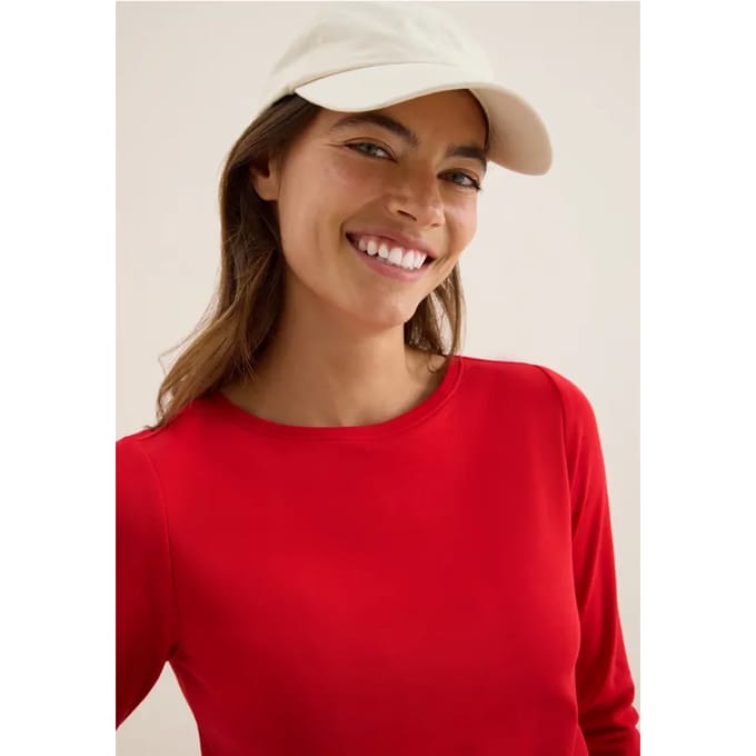 Basic shirt in effen kleur