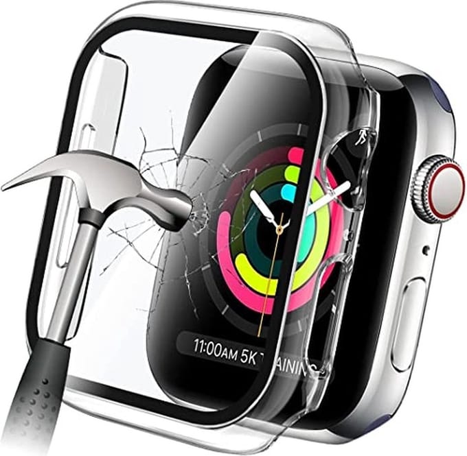 Arara screenprotector Apple watch case Transparant - watch case 44 mm