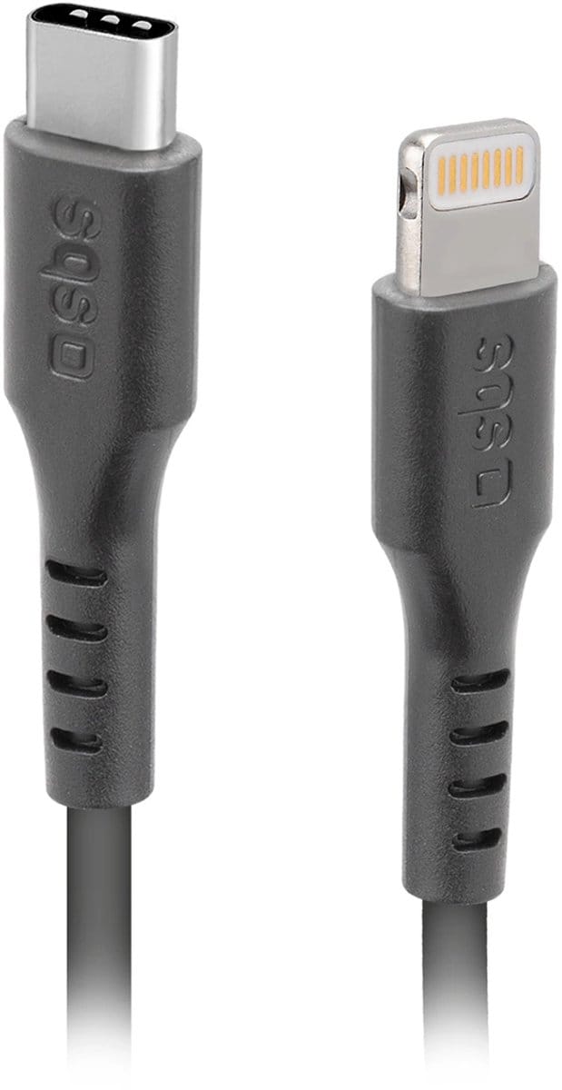 Sbs Lightning Kabel 1M Usb-C Voor Iphone 11 12 13 14 15 Snel Opladen