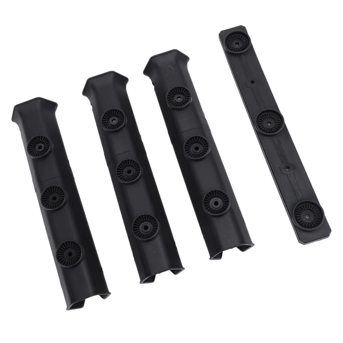 Wandmontage Hengelhouder Plastic Hengel Steun Buis Link Opbergrek met Schroef black