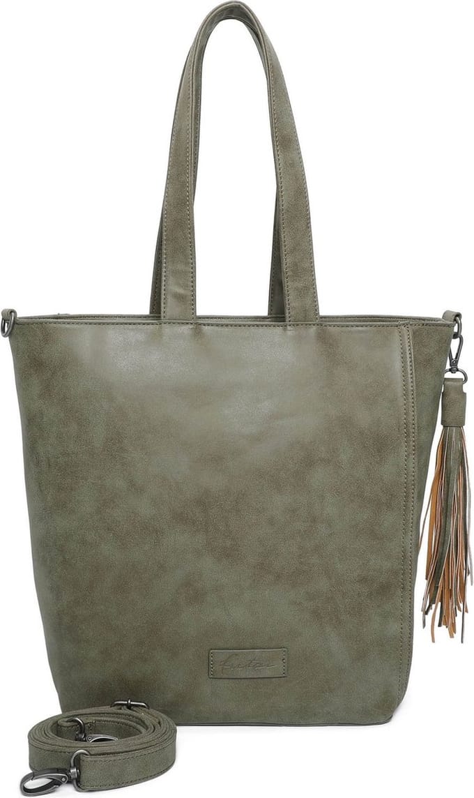 Fritzi aus Preußen Schoudertas Vintage Fritzi34 Shopper Jungle Groene