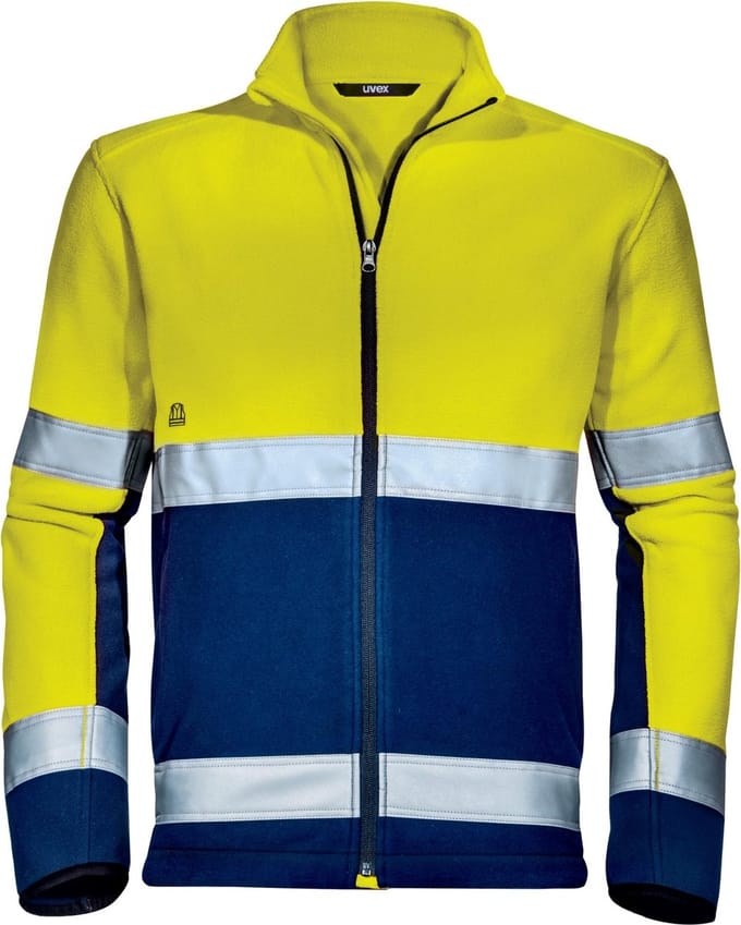 Uvex Fleecejas Construction Geel, signaalgeel (88308)
