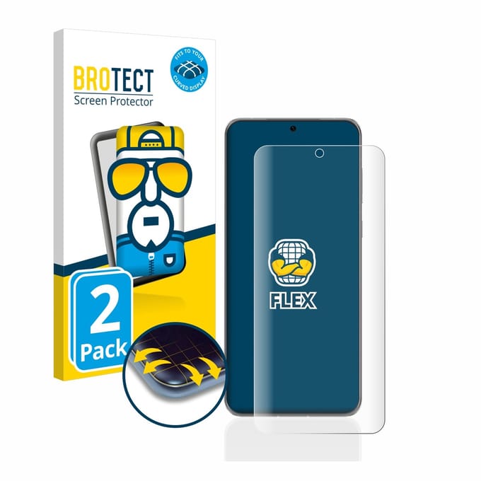BROTECT - Screenprotector voor Huawei P60 Pro - Folie Beschermfolie transparant volledig dekking - 2 Stuks