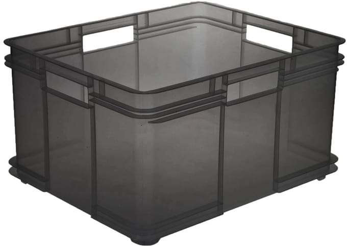 Grote opbergdoos 'bruno', 54 liter, grijs
