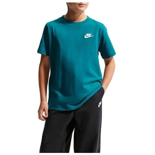 Nike T-shirt Kinderen Sportswear Groen - Maat S