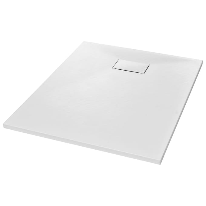 Vidaxl Receveur de Douche, SMC, Blanc, 100 X 80 Cm