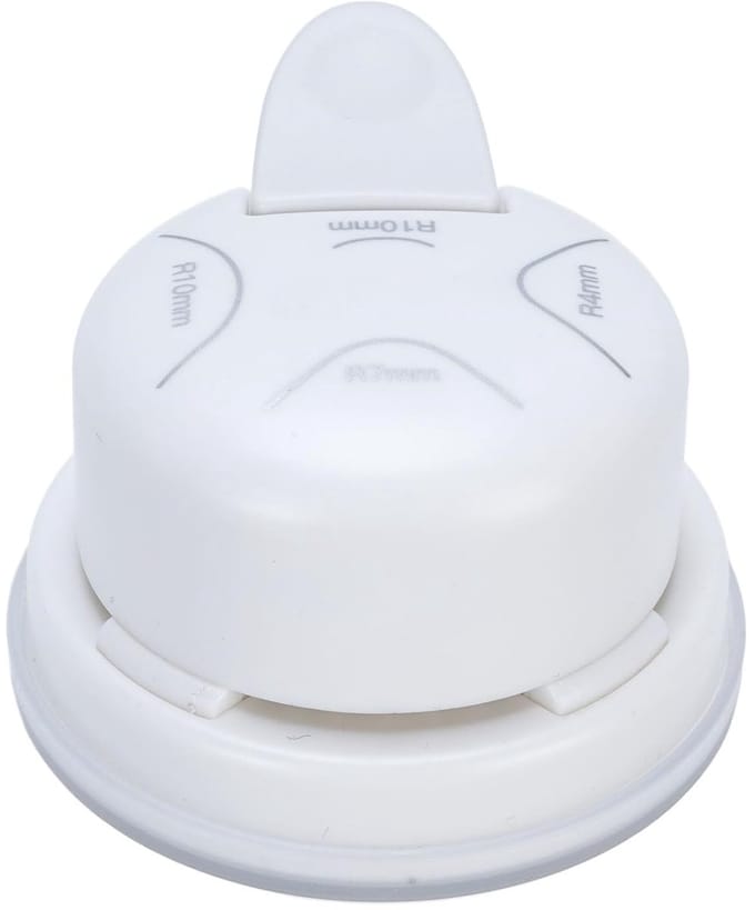 Hoekpons - Papierpons - Kaarten Maken - Snijdt 4 Vel - R4 7 10mm - Wit