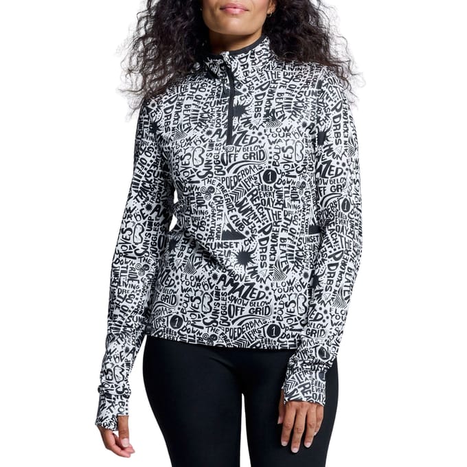 Poederbaas Skipully Dames - Cabin Life - Wit / Zwart - Maat S