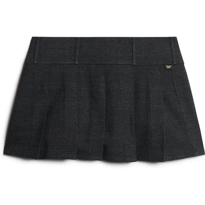 Superdry - Geplooide minirok met lage taille - Dames - Rokken