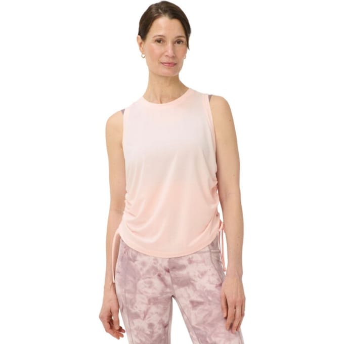 Sweaty Betty Sweaty Betty Soft Flow Studio Ruched Tank ROZE - Maat S