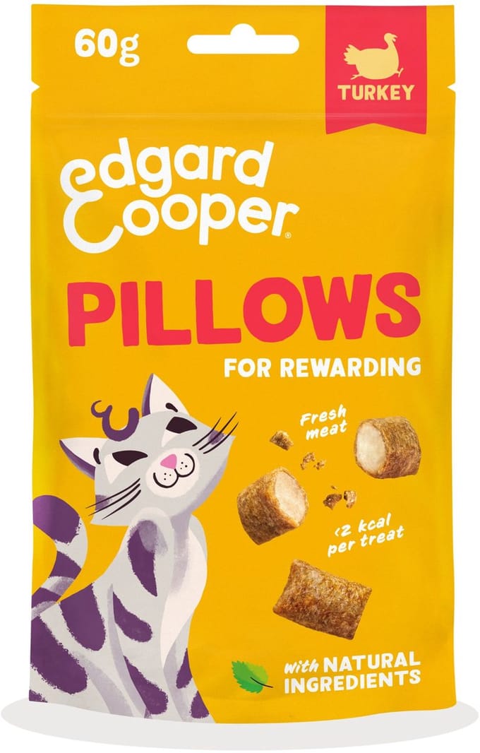 Edgard&Cooper Pillows - Kattensnack - Kalkoen 60 g