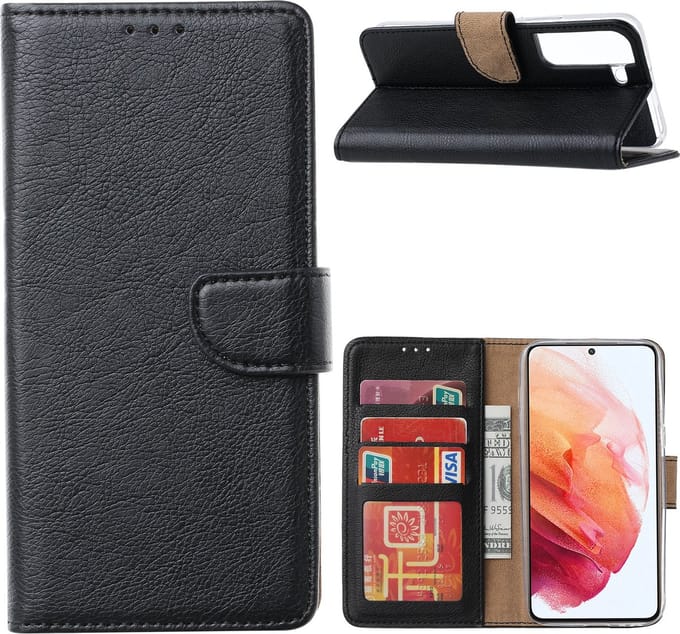 Cityhoesje-Bookcase geschikt voor Samsung S22 Plus Pasjeshouder