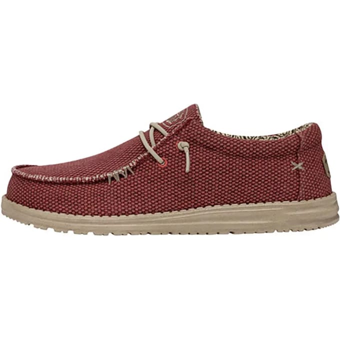 HEYDUDE Wally Braided Instappers rood Katoen - Maat 41