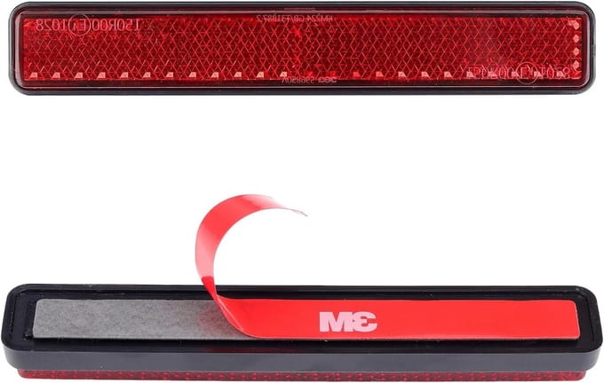 Reflectoren voor motor en fiets - Set van 2 rode reflectoren voor veiligheid en zichtbaarheid