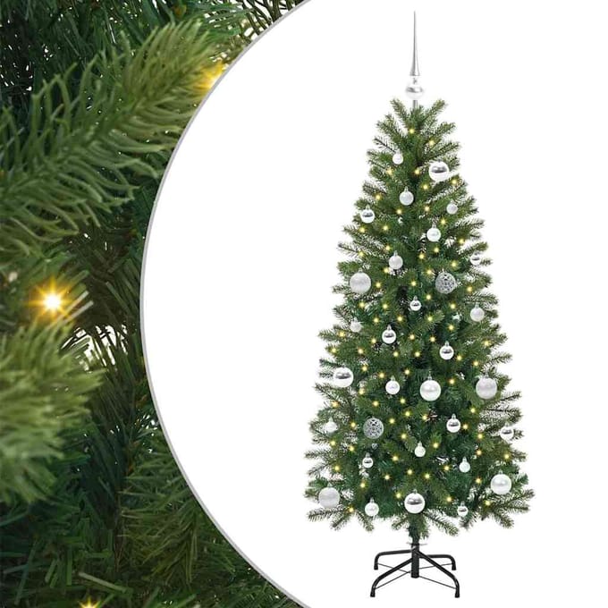 vidaXL - Kunstkerstboom - Groen - 150 - cm - PE - en - PVC
