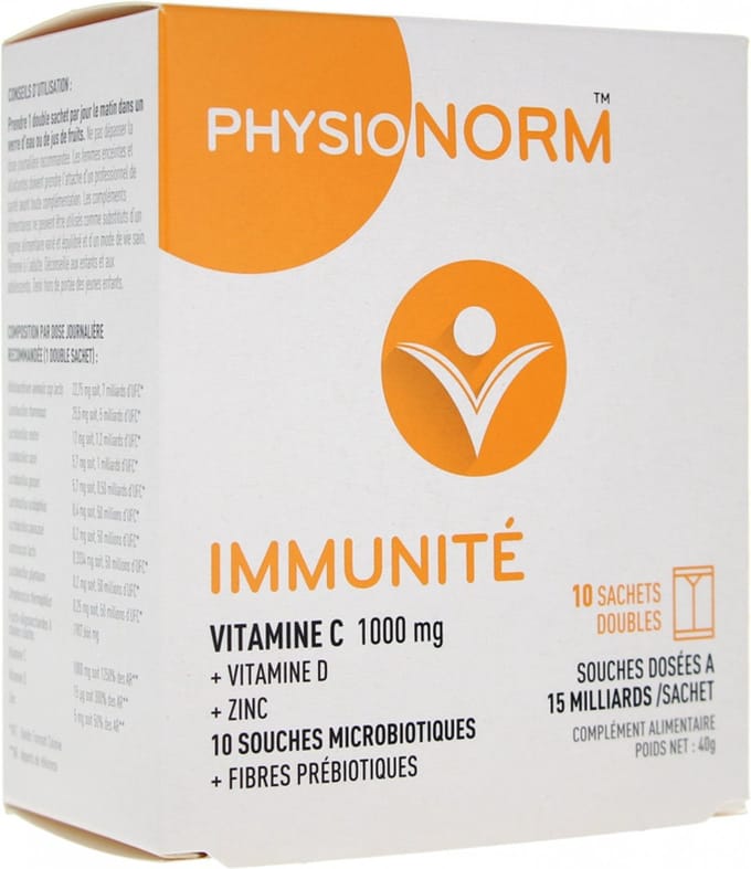 Laboratoire Immubio Physionorm Immunity 10 Dubbele Zakjes