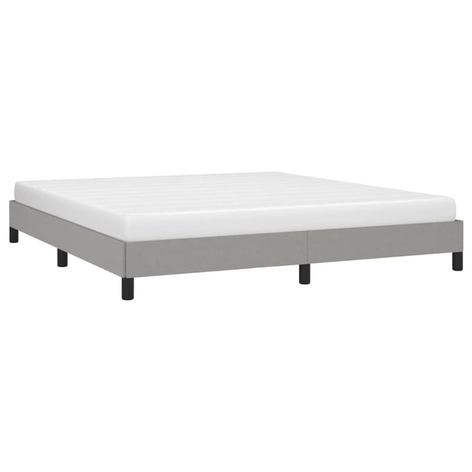 vidaXL - Bedframe - zonder - matras - stof - lichtgrijs - 180x200 - cm