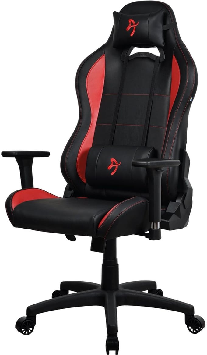 Arozzi Torretta Black/Red Stoel - Rood - Tot 120 kg