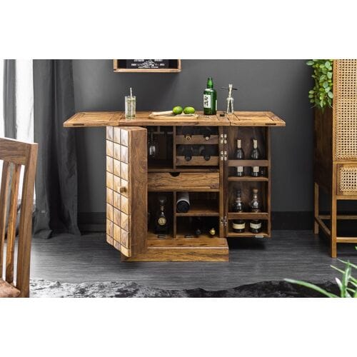 Barkast wijnkast sheesham hout