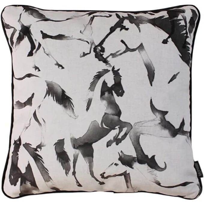 Gek op kussens! Sierkussen velvet horses | 45 x 45 cm | velvet/polyester