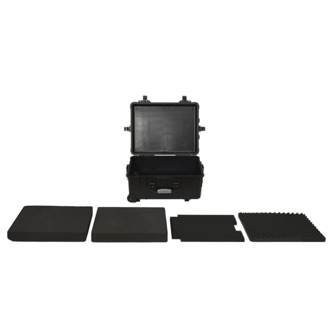 vidaXL - Flightcase - op - wieltjes - 58x45x27 - cm - PP - zwart