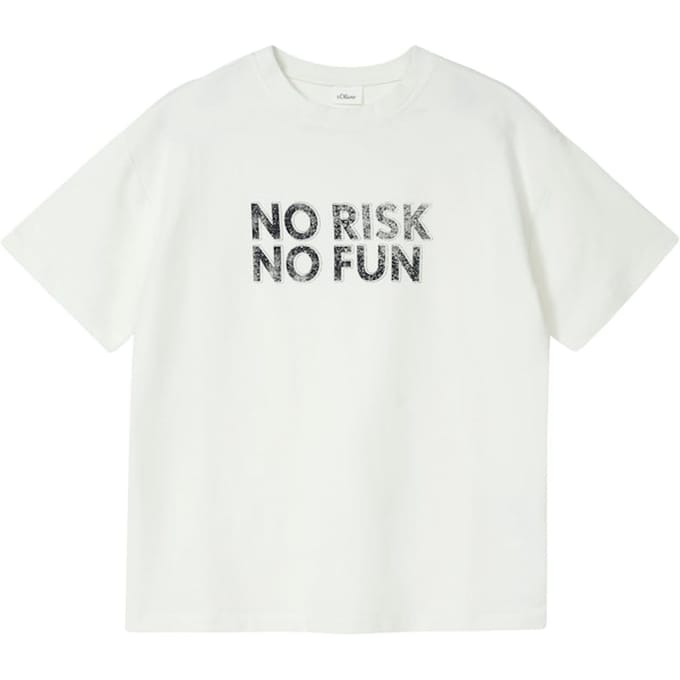 Oversized T-shirt van lichte jersey met print aan de voorkant kind s.Oliver