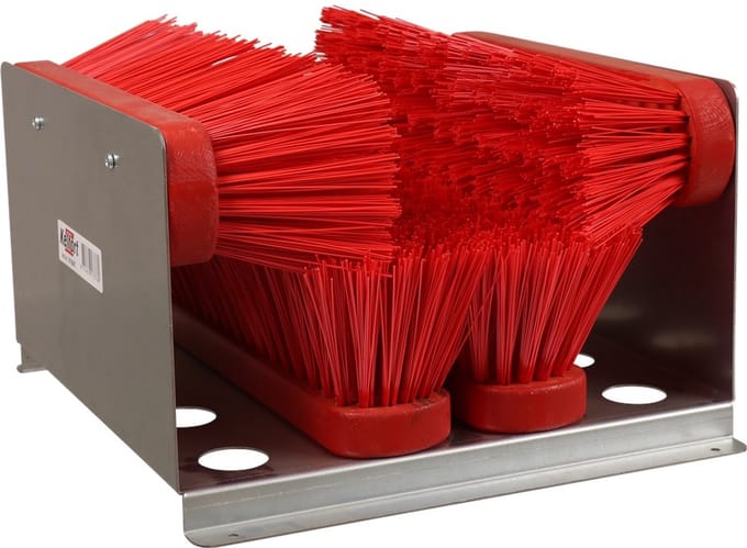 EquiRoyal - Schoenveger - Rood - 3 borstels