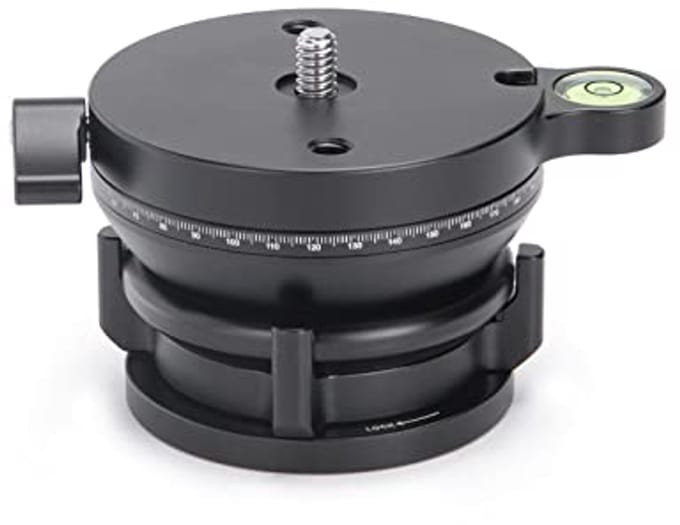 360° Panoramische Nivellering Base Statief Hoofd met 22 lbs Draagvermogen