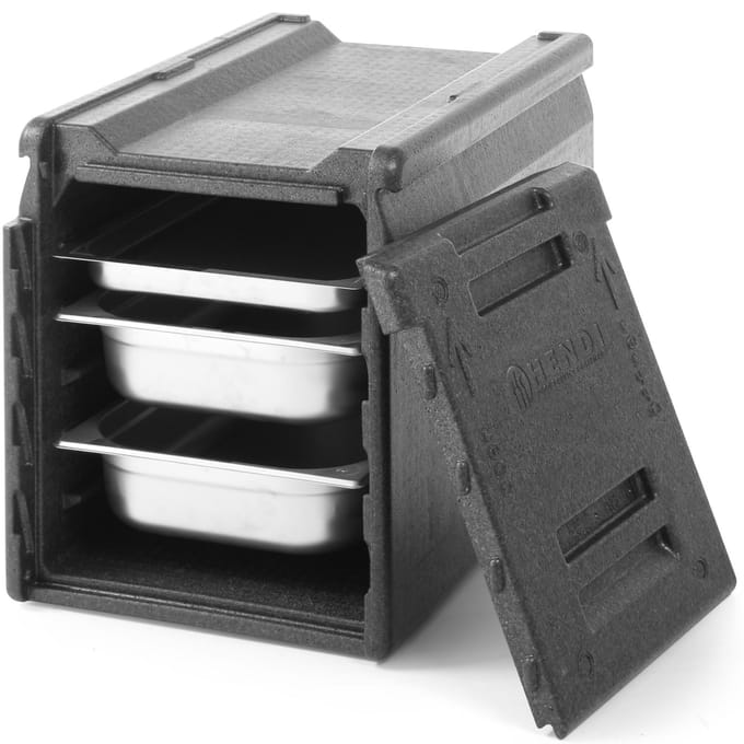 Thermisch geïsoleerde cateringcontainer, thermosfles voor het transporteren van voedsel, PP GN11 66L