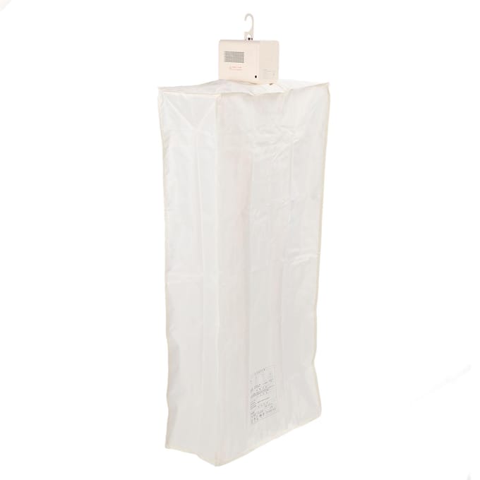 Draagbare Kledingdroger met Droogzak Opvouwbaar 850W Snelle Veilige Wasdroogmachine voor Slaapzaal CN PLUG white