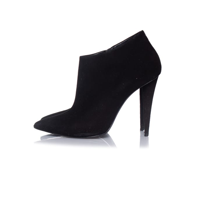 Giuseppe Zanotti zwarte suède enkellaarsjes