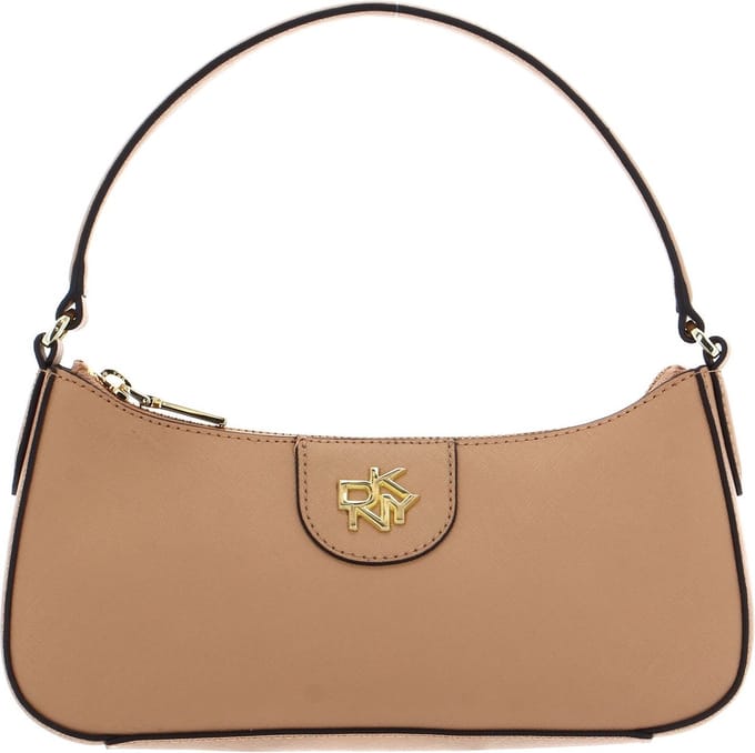DKNY Handtas Schoudertas Carol Saffiano Handbag Vachetta Lichtbruin