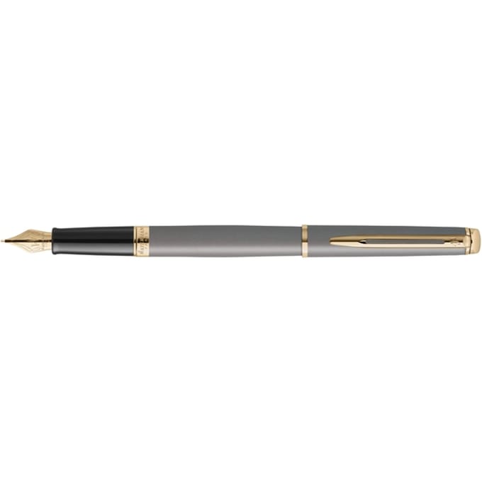 Waterman Hémisphère Fountain Pen | Stone Grey (The Understated Edit Collection) | Fine Nib with Blue Ink | Gift Box