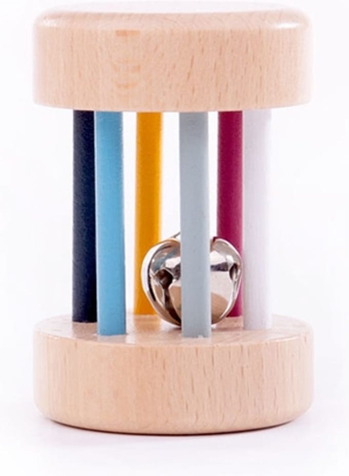 Bigjigs Wooden Roll Rattle 100% FSC