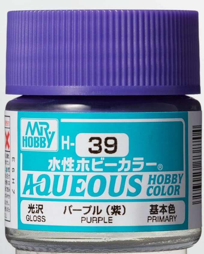 Gunze H-039 - Purple Glanzend - Mr. Hobby Aqueous Modelbouwverf 10ml