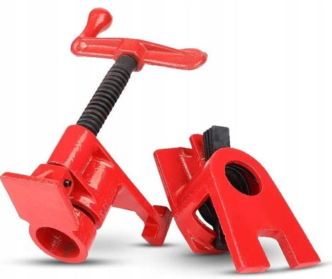 4x Pijpenklem 3/4" - Eindeloze Werkbankklem voor Houtbewerking