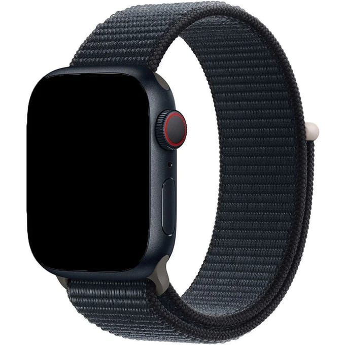 2+1 | Apple Watch Bandje Nexora - Geweven - Nylon - Middernacht