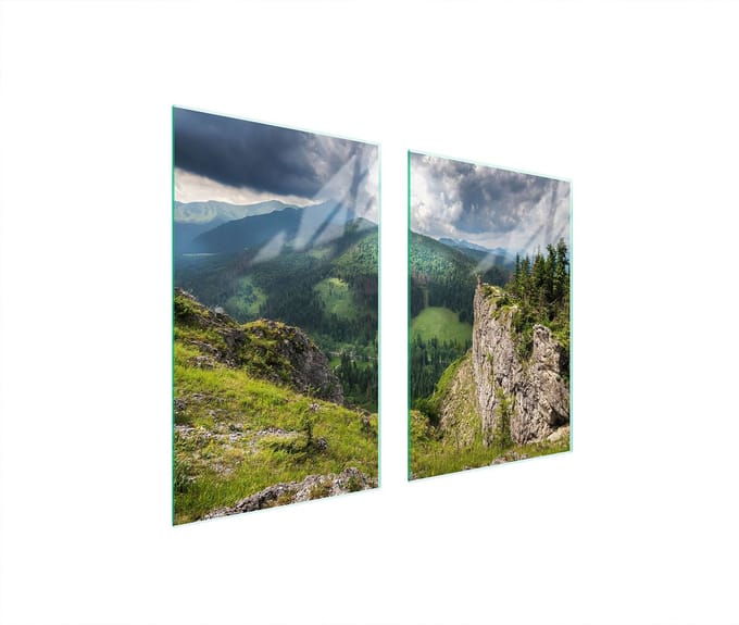 TMK ArtDeko - Panbeschermer - 65x52 cm - Hartglas - Gekleurd