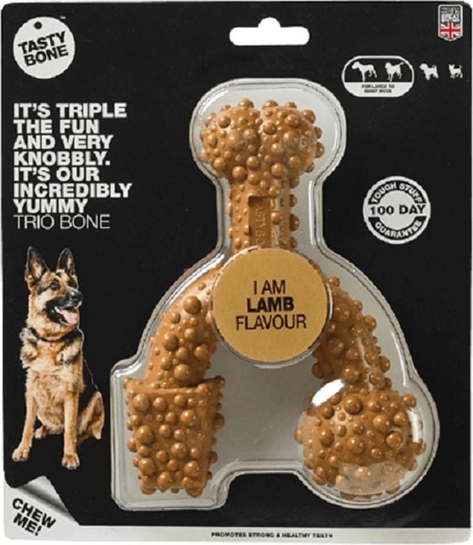 TastyBone - Large - Trio Bone lamb - Hond - Kauwspeelgoed - Vegan - Kluif - Nylabone