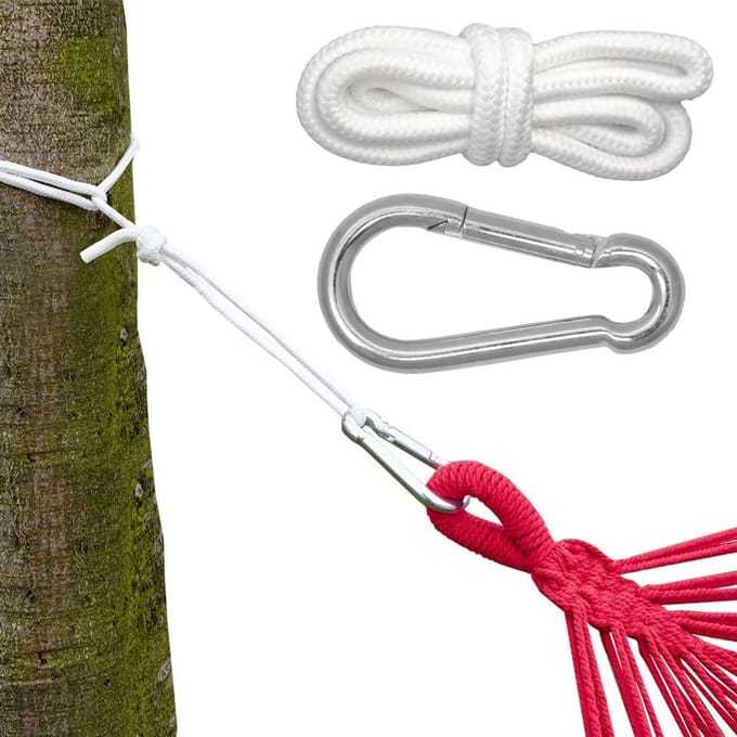 Hangmatbevestiging 220cm - Flexibele Ophangset voor Hangmatten tot 160 kg