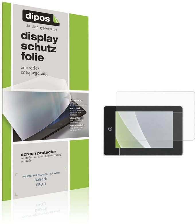 dipos – 2x Matte Beschermfolie geschikt voor Balearis PRO 3 | Krasbestendige & antireflecterende Screenprotector Ultra-Thin